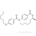 Benzoic acid,4-(hexyloxy)-, 4-[[[(1S)-1-methylheptyl]oxy]carbonyl]phenyl ester CAS 87321-20-8